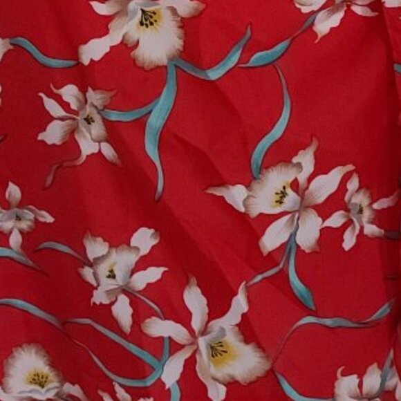 VTG HILO HATTIE ORCHID SARONG WRAP-HAWAIIAN SWIM COVER/ONE SIZE - Picture 3 of 5